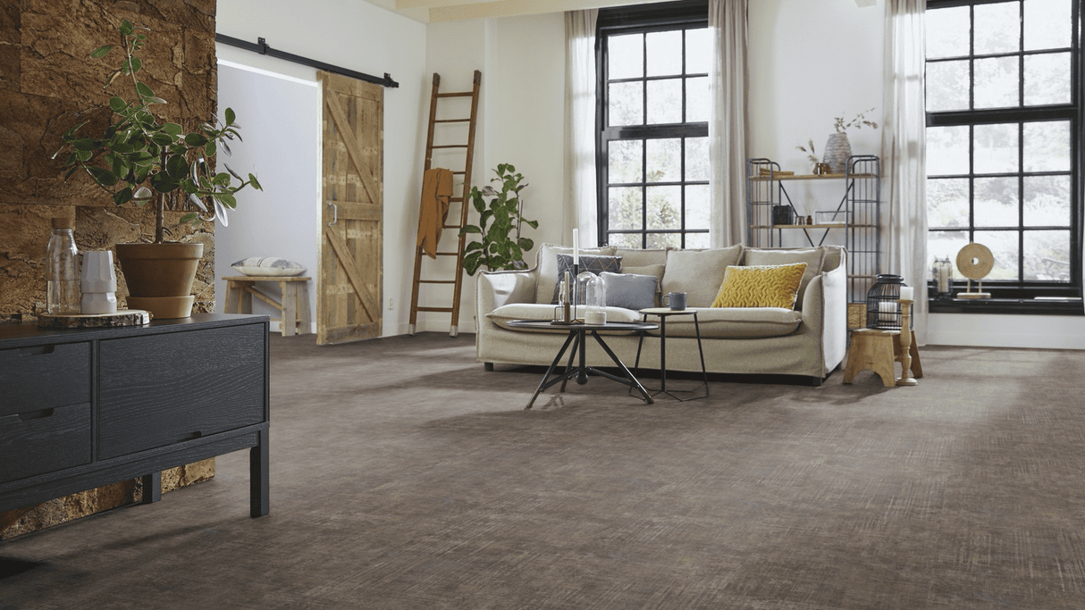 mFLOR Plak PVC Abstract Tegel - Coffee Brown 53125