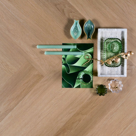 Otium Klik PVC Herringbone SPC Rigid Visgraat - Lgune