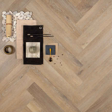 Otium Plak PVC Herringbone Dryback Visgraat - Lily