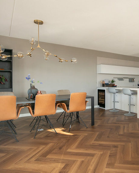 mFLOR Plak PVC Parva Broad Leaf Rechte plank - Dark Sycamore 40813