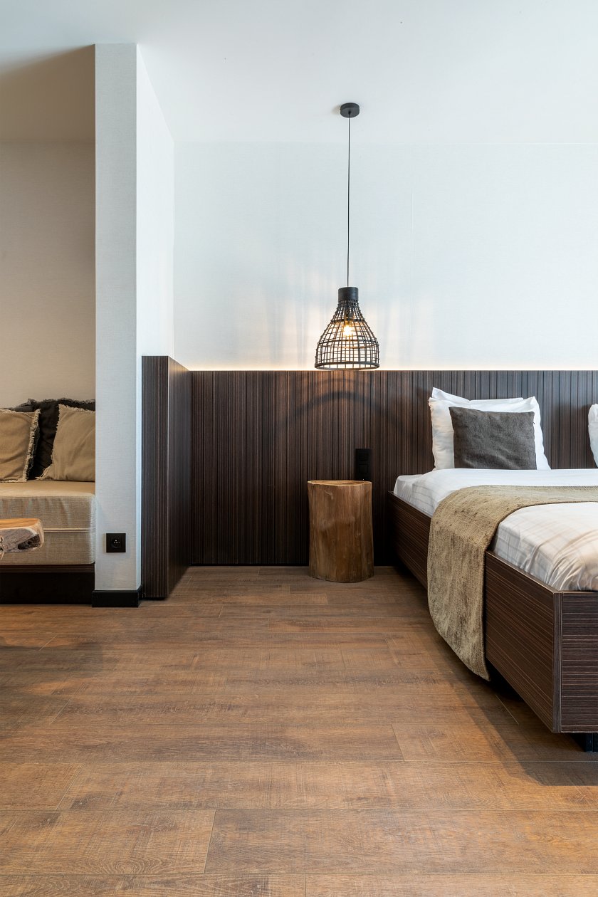 COREtec Klik PVC Naturals 1200+ Rechte plank - Bark 50 LVPE 856