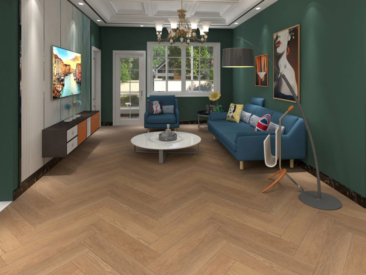 Calitex Klik PVC Wood Visgraat - Valley Oak