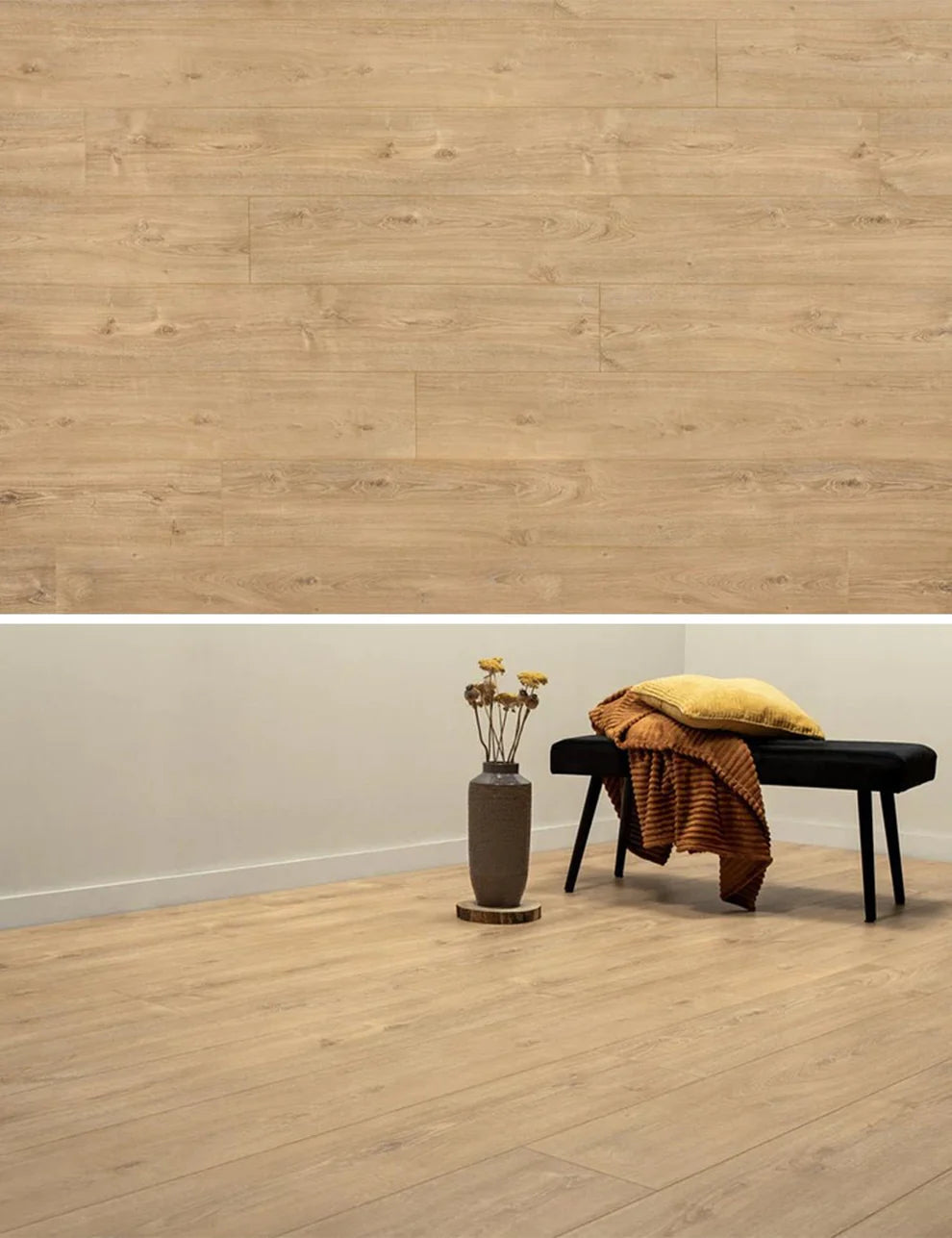 Floer Laminaat Authentiek Rechte plank - Naturel Geolied