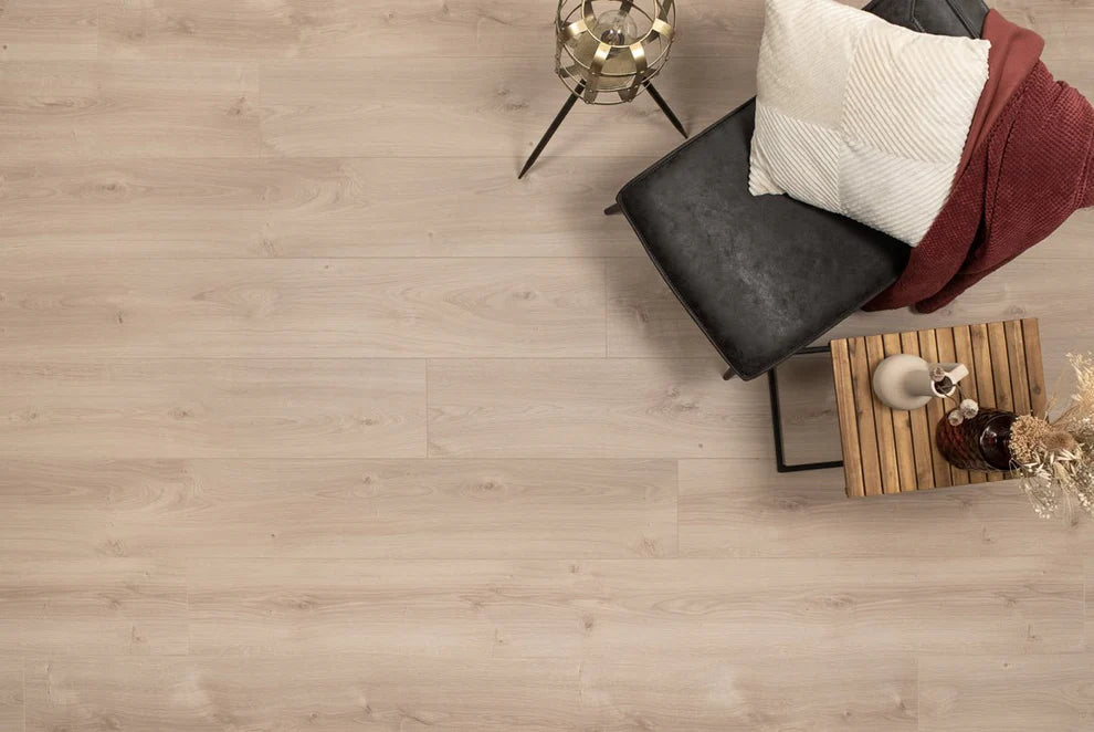 Floer Laminaat Authentiek Rechte plank - Wit Geolied