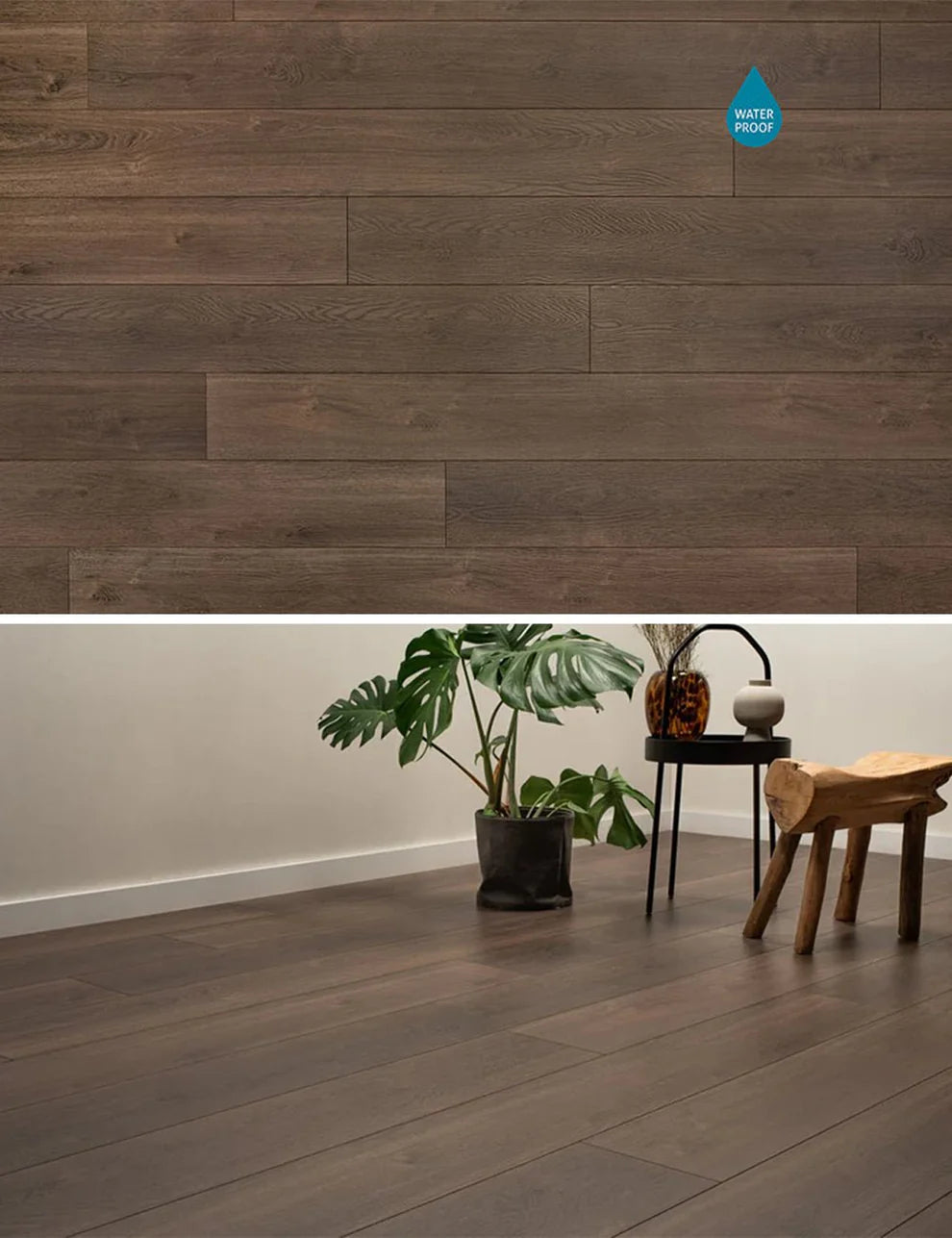 Floer Laminaat Authentiek Rechte plank - Zwart Geolied