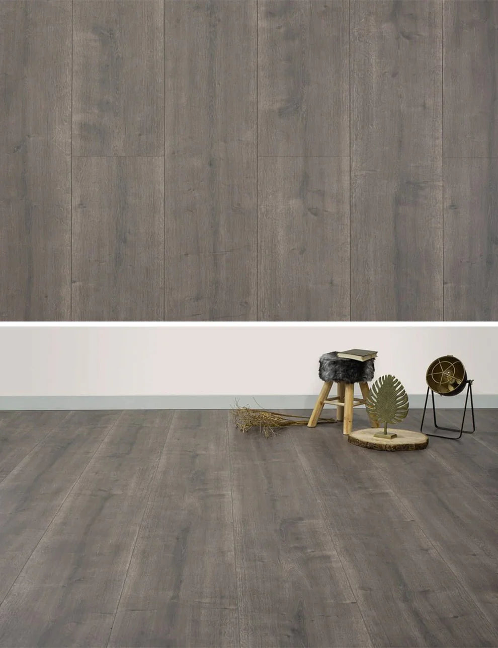 Floer Laminaat Landhuis Robuust Rechte plank - Diepbruine Eik