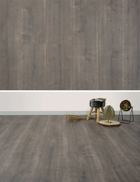 Floer Laminaat Landhuis Robuust Rechte plank - Diepbruine Eik