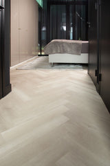 mFLOR Plak PVC Parva Broad Leaf Visgraat - Light Sycamore 40810