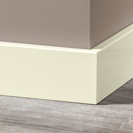 MDF Moderne Plint 90x12 RAL 9001 Cremewit