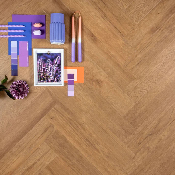 Otium Plak PVC Herringbone Dryback Visgraat - Jade