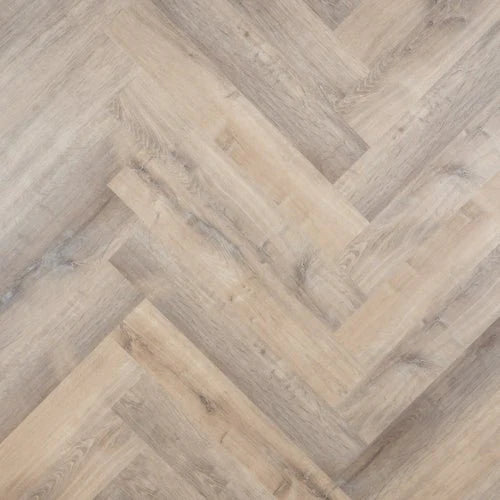 Otium Plak PVC Herringbone Dryback Visgraat - Mist
