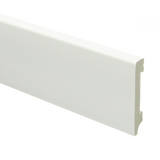 Watervaste kunststof Moderne plint 70x12 wit - lengte 240cm