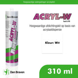 Zwaluw  acrylaatkit 310 ml Wit